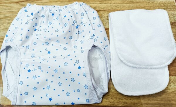 Washable & Adjustable Cloth Diaper with pad/napi - (2pcs) - Image 5